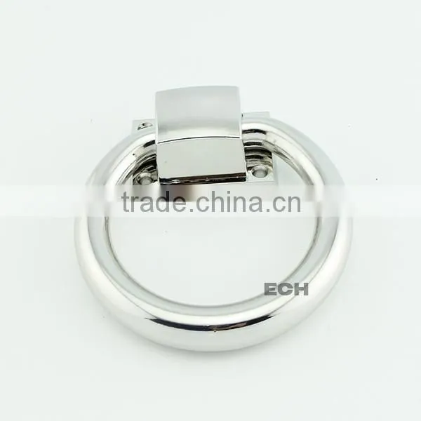 Chrome Finish Modern Circular Zinc Alloy Door Knocker photo-2