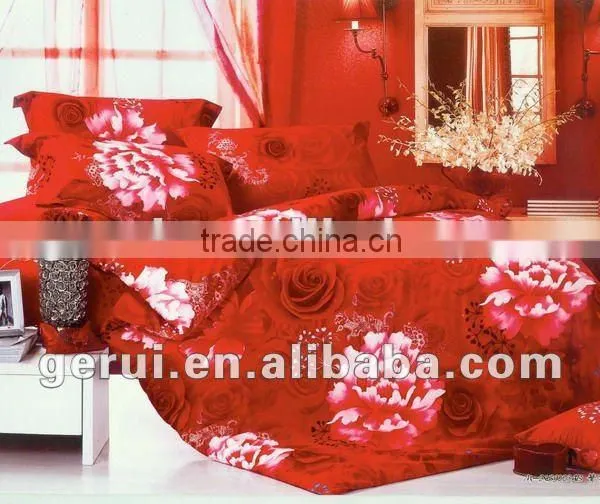 2013 New Designs 100% Cotton Abrasive Reactive Printing Fabric Bedding Fabric/bedding Sets