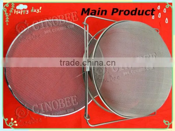 Stainless Steel Double Honey Strainer With Adjustable Handle photo-2