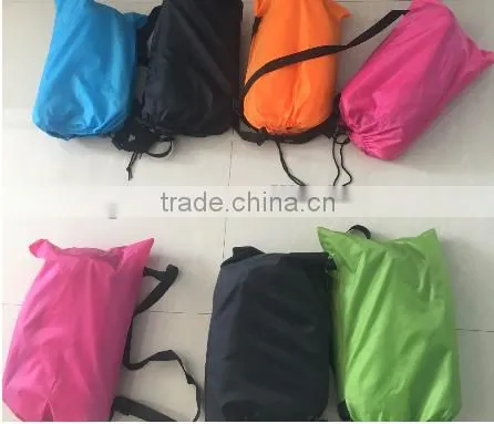 Inflatable Outdoor Air Sleep Sofa Couch Portable Furniture Sleeping Hangout Lounger Imitate Nylon External Internal PVC photo-5