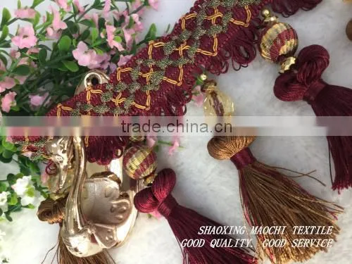 2015 New Style Luxurious Crystal Fringe for Curtain, Home Textile and Pillows photo-4