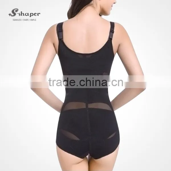 S-SHAPER Lift Up Bust Body Slimming Shapewear With Adjustable Straps Seamless Bodysuits photo-6