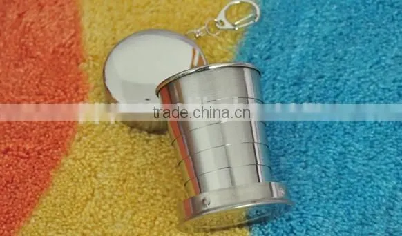 2014 Hot Selling 60ml Leak-proof Eco-friendly FDA LFGB Fodable Stainless Steel Beer Mug Cup Tumbler photo-3