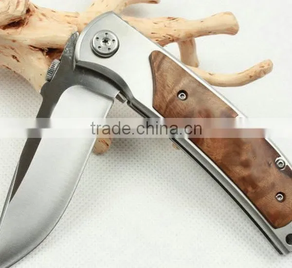 OEM Outdoor Hunting Knife With Wooden Handle photo-5