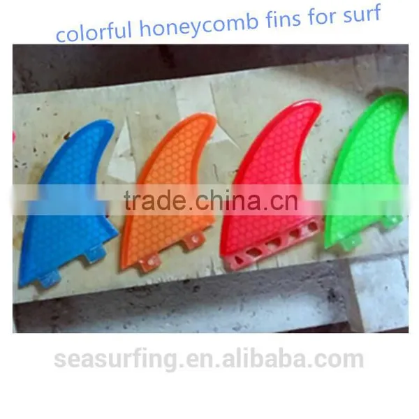 Professional Shaper Hand-made Colorful Honeycomb Surf Fins