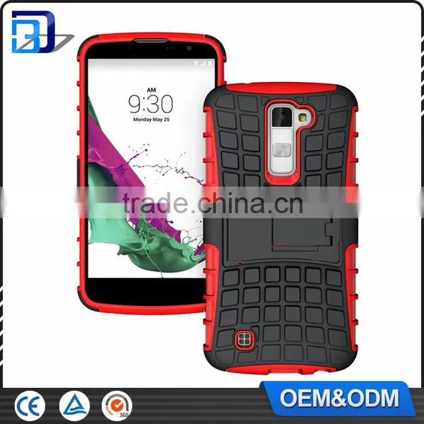 2016 Newest Tire Pattern Phone Cases For LG K10 Slim Armor Kickstand Back Combo Cover Shield Case For LG K10 M2 photo-6