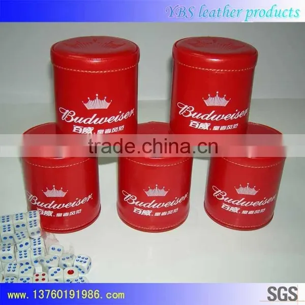 Factory Direct Hot Sale pu Leather Dice Cup With Dices photo-3