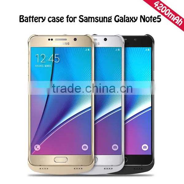 Newest Fashion Battery Case Power Bank Charge Case for Samsung Note5 N9200 photo-3
