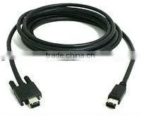 6 to 6 pin Cable 400 Mbps with locking screws at one end