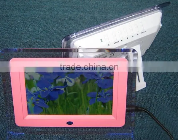 Multimedia SD Card Type Transparent Acrylic 7 Inch Lcd Photo Digital Frame photo-4