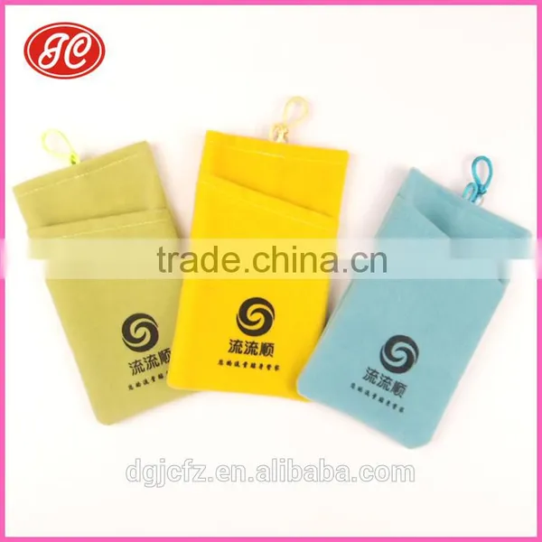 Hot Products Silk Screen Printed Microfiber Mobile Phone Pouch photo-2