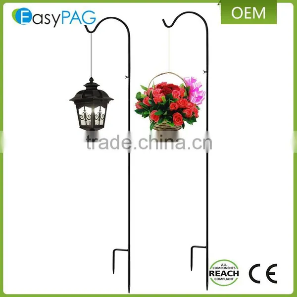 Top Quality Metal Iron 1.5m Garden Decorative Lantern Shepherd Hook photo-5