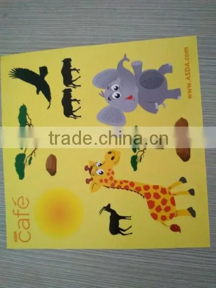 OEM Craft Factory Customized One Sheet Inner Die-cut Paper Sticker photo-3