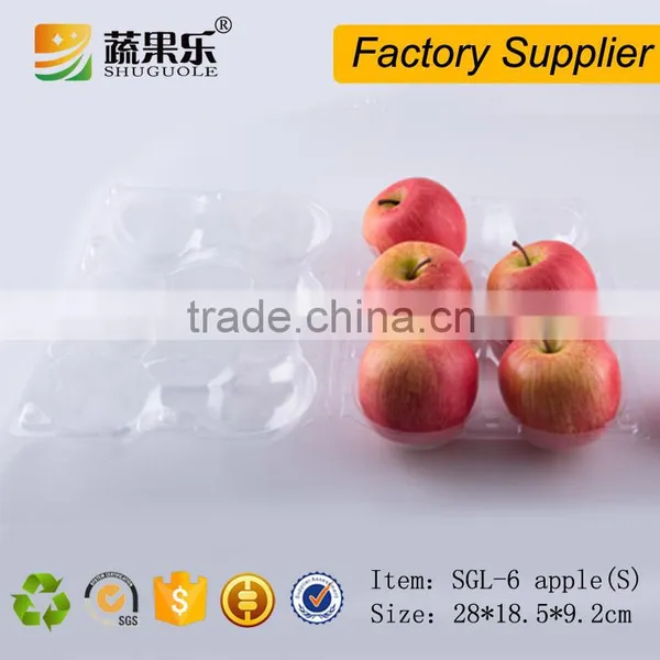 6 Cells Plastic Fruit Packaging Apple Containers photo-5