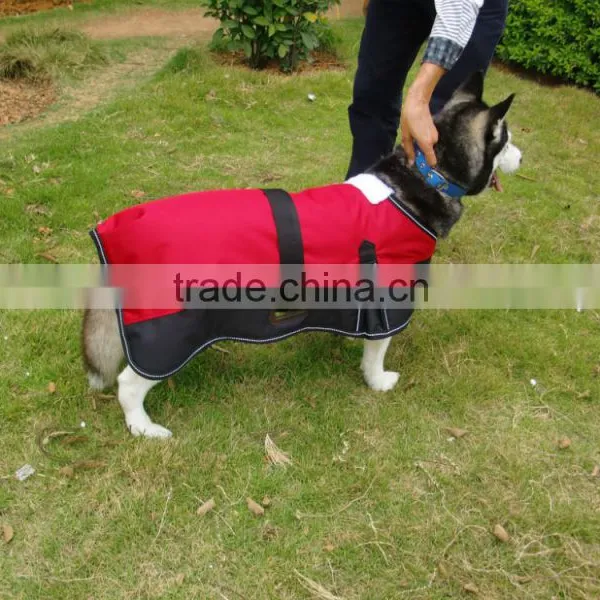 Water and Wind Proof Dog Coat With Reflective Binding Trim