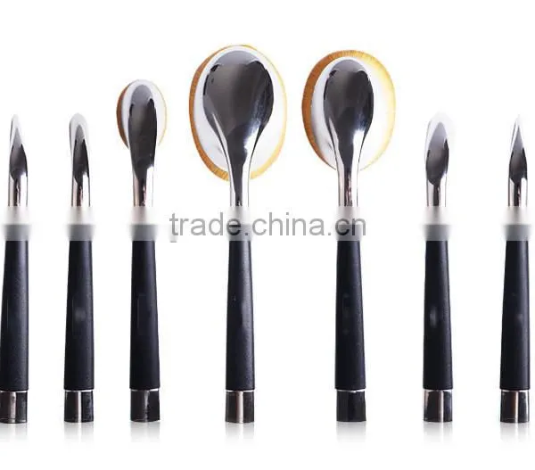 Oval Toothbrush Cosmetic Makeup Brush Set photo-3