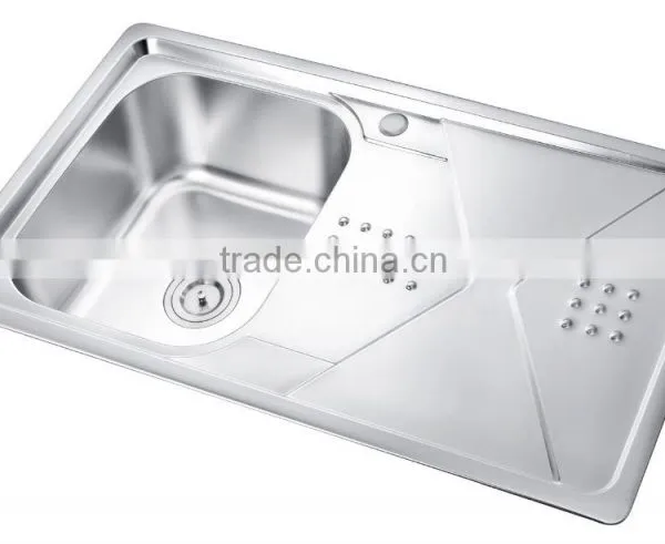 New Design Matt Finished Single Bowl With Drainer Board for Southeast Asian Market photo-2