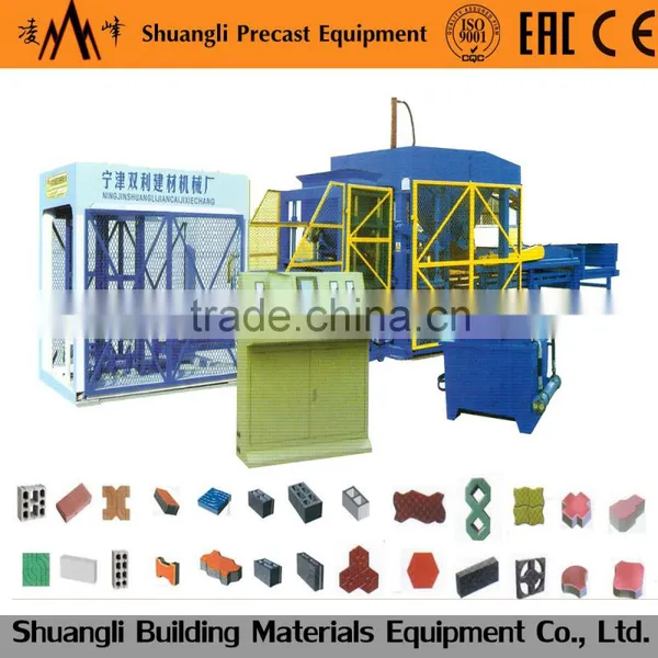QT40-1 Concrete curbstone making machine concrete color interlocking blocks making machine colour interlock bricks maker