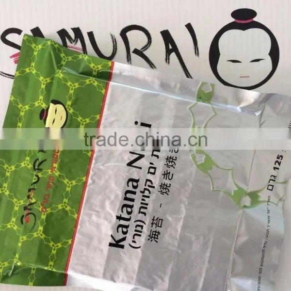 1/2 Cut 200pcs Roasted Seaweed Laver Seafood Snack photo-3
