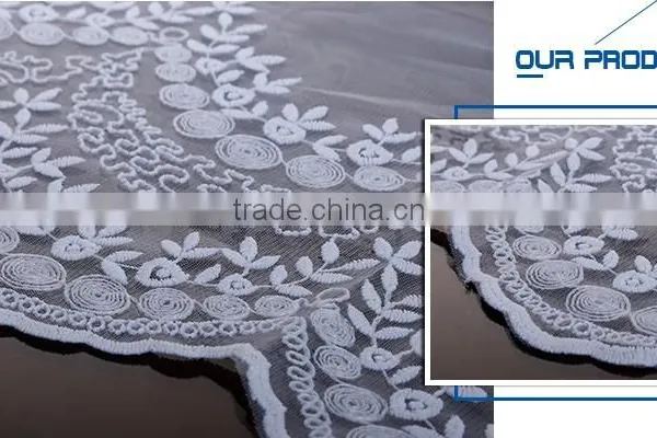 Hot Sale Blackout Embossed Ployester Plain Curtain Fabric photo-4