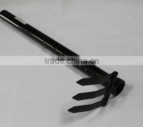 Farming and Garden Black Coated Mini Metal Digging Fork photo-5