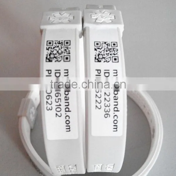 Newest Scannable Fashion qr Code Silicone Bracelet photo-6