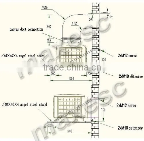 18000M3/H Room 380V 50Hz Swamp Air Conditioner photo-4