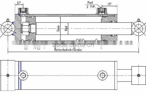 Double Action Hydraulic Cylinders for Trailer photo-3
