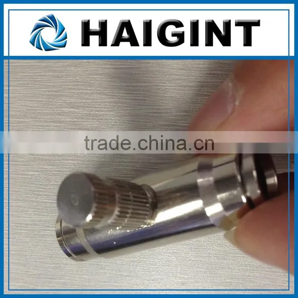 TY0613 Brass Misting Nozzle With Nickle Plated Body, High Pressure Metal Mist Anti Drip Nozzle for High Pressure Fog System photo-2