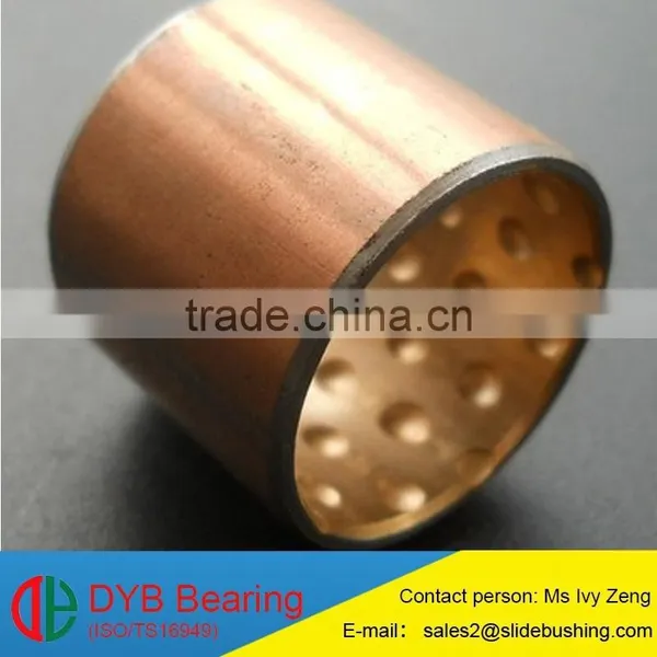 Wrapped Steel Bushing / Cross Split Carbon Steel Bronze Alloy(CuSn10Pb10) Bimetal Bush/Double Metal Layer bi Metal Bushing photo-3
