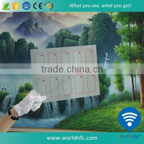 Raw Material Transparent RFID Smart Card Inlay With Layout 3*8 photo-3