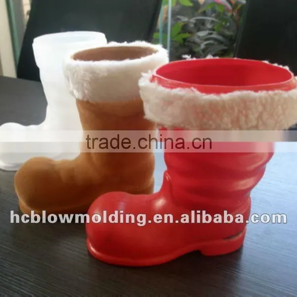 OEM BLOW MOLDING Plastic Christmas Toy Santa Claus Plastic Figure for Gift photo-3