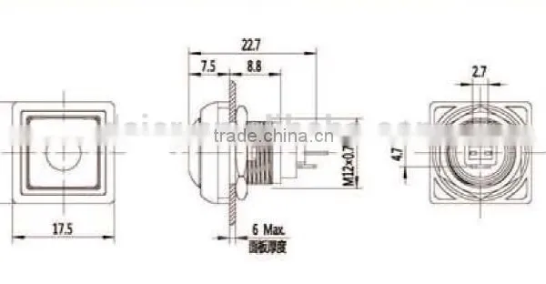 DS-12S Push Button, Push Button Switch^ photo-2