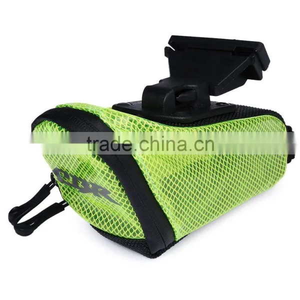 Utility Green Bicycle Bag PVC Outdoor Portable Anti-skid Bag Rear Taillights Cycling Package photo-3