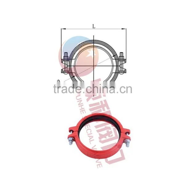 Ductile Iron Grooved Fitting/coupling/reducer/reducing Tee/flexible Coupling/elbow/tee/cap photo-2