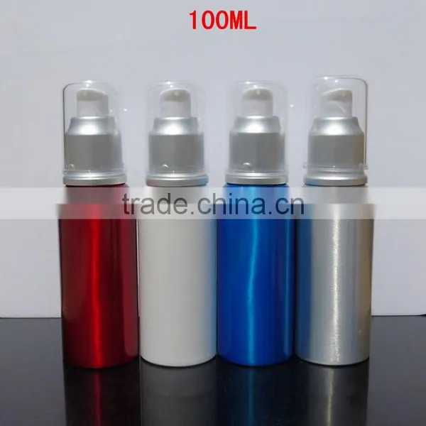 Wholesale 20ml-300ml Empty Cosmetic Packaging Aluminum Bottle Lotion Bottle Shampoo Alumimum Pump Bottle photo-5