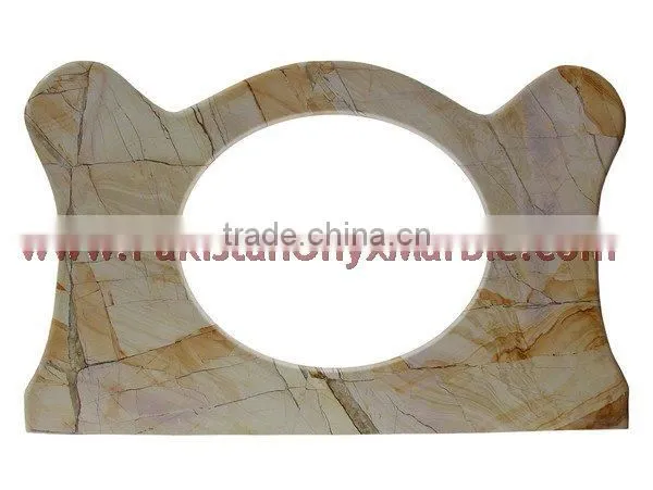 Polished Sunny Grey Marble Vanity Tops photo-3