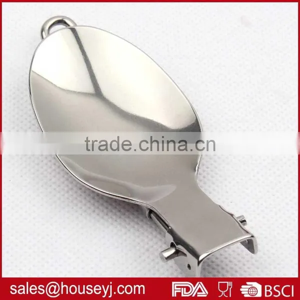 Folding Camping Tool Portable Stainless Steel Fork Outdoor Tableware Spoon & Knife Picnic photo-3