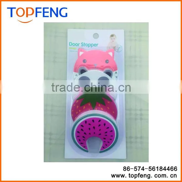 Child Safety No Finger Pinch Foam Door Stopper, Baby Cushiony Finger Hand Safety, Curve Shaped Door Stop Set Of 4 photo-2