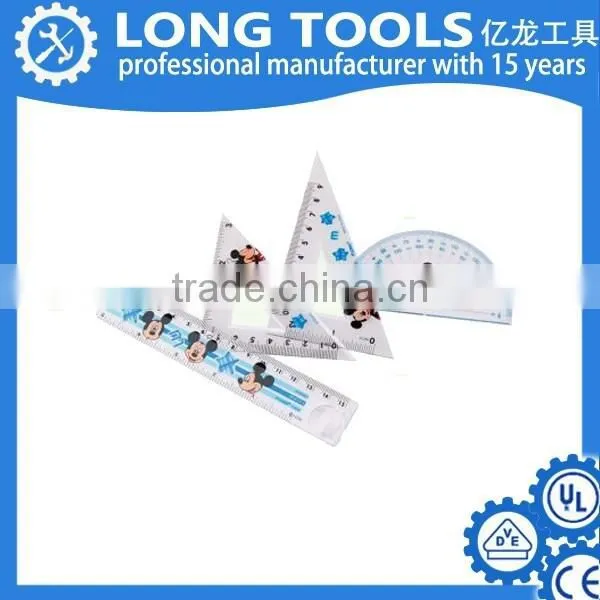 Wholesale Plastic Scale Triangle Straight Ruler Set Use for Measuring Rule photo-5