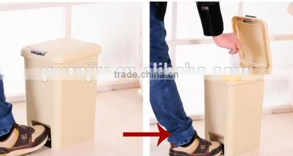 Colorful Rectangel Press&Foot Trash Bin Garbage Bin photo-6
