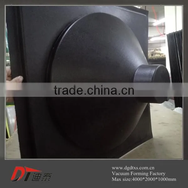 Custom Thermoformed PVC Plastic Black Cone Proofs Cover