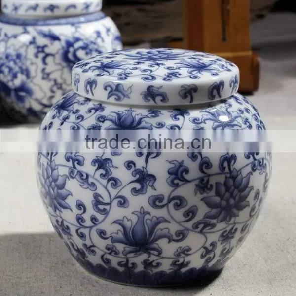 Chinese Ceramic Material Funeral Urn for Creamation photo-3