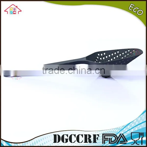 NBRSC Black Large Nylon Scoop Colander Pasta Heat Resistant Strainer Dishwasher Safe Kitchen Utensil photo-4