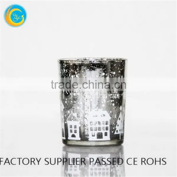 Sliver Laser Candlestick Holder Glass Sliver photo-6