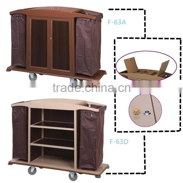 Housekeeping carts linen trolley service cart for hotel