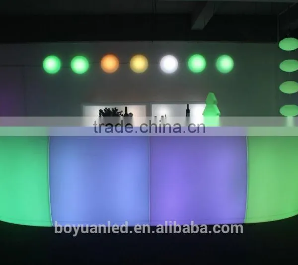 Outdoor Design Modern LED Illuminated Bar Counter Plastic photo-5