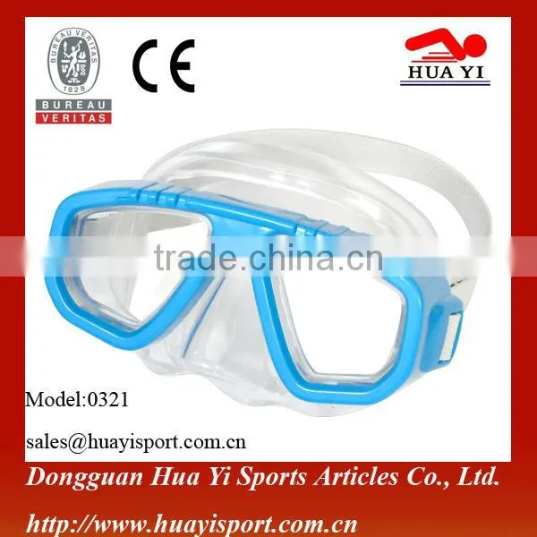 Pvc Kids Print Logo Top Transparent pc Diving Mask photo-2