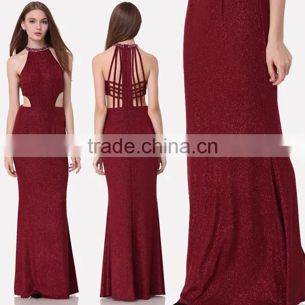 2017 Guangzhou Factory Women Clothing Sequin Prom Dress Model photo-4