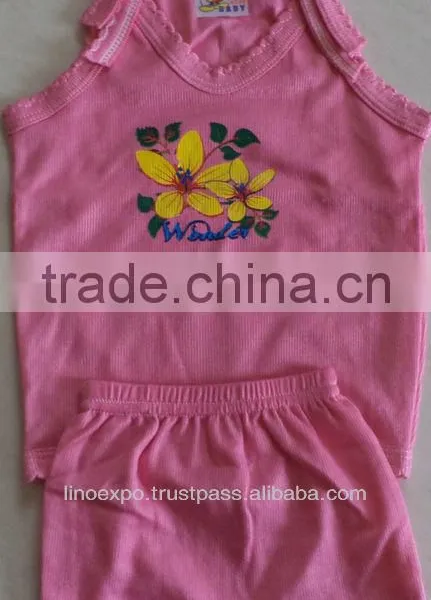 100% COTTON KNITTED SINGLE RIB - KIDS TOP & BOTTOM (Garment Stock Lots / Apparel Stock / Stocklots / Garment Apparel From India photo-2